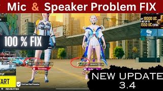 How to fix Mic amp Speaker glitch in Bgmi  34 New Update mic Problems Solved  bgmi [upl. by Kerman]