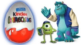 MONSTERS UNIVERSITY Kinder Surprise Unboxing  Cool Toys [upl. by Acirahs]