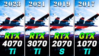 RTX 4070 Ti 12GB vs RTX 3070 Ti 8GB vs RTX 2070 SUPER 8GB vs GTX 1070 Ti 8GB  PC Gaming Tested [upl. by Ayikin]