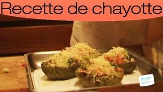 Comment faire une chayotte farcie au chorizo [upl. by Roseanne]