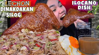 LECHON DINAKDAKAN SILOG NG ILOCANO MUKBANG LECHON DINAKDAKAN SINANGAG AT ITLOG PINOY MUKBANG [upl. by Occor]