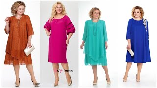 Most beautiful and gorgeous plus size mother of the bride dresses  trendy party wear dress 2024 [upl. by Rodoeht]