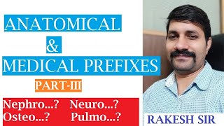 MEDICAL TERMINOLOGY PREFIXES PARTIII COMMON MEDICAL PREFIXES  हिंदी [upl. by Ymme]