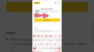 How to Check Realme Mobile Warranty Status [upl. by Enimassej838]