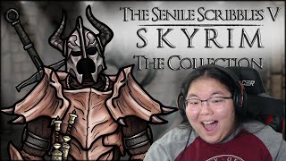 Senile Scribbles Skyrim FULL SERIES Reaction [upl. by Eerol922]