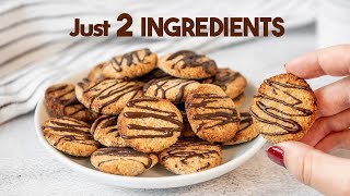 2INGREDIENT Air Fryer Cookies 🍪  No Flour No Sugar and No Eggs [upl. by Pell]