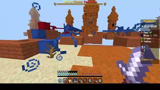 Bedwars squads 1v4 clutch NetherGames [upl. by Litman]