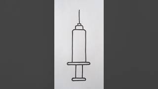 How to draw a Injection Syringe step by step [upl. by Erhard]