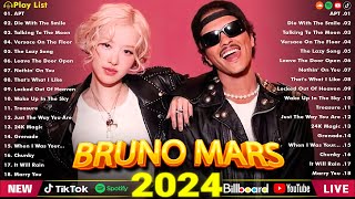 Bruno Mars Songs Playlist 2024  The Best Of Bruno Mars  Greatest Hits Full Album 2024 [upl. by Sayce]