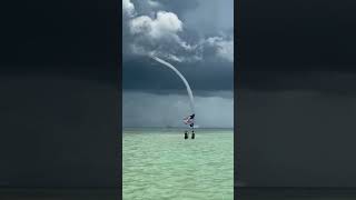 Massive waterspout spotted off the coast of the Florida Keys [upl. by Venu567]