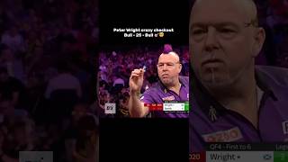 Peter Wright insane checkout 😳  Subscribe for darts daily darts peterwright [upl. by Kalk]