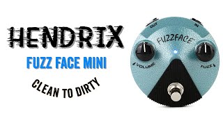 Dunlop FFM3 Hendrix Fuzz Face Mini Clean amp Dirty [upl. by Anytsyrk]