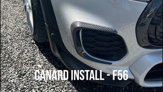 JCW Carbon Fibre Bumper Canards Install  MINI F55 F56 F57 [upl. by Pimbley]