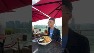 Truffle french fries di ce la vi cafe marina bay sands rooftop singapura [upl. by Mixam474]