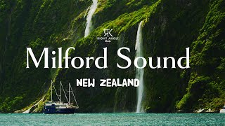 Experiencing Majestic Milford Sound New Zealand  Scenic and Relaxing Visuals 4K [upl. by Harberd]