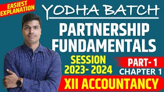 Accounting for partnership firms Fundamentals class 12 Accounts Chapter 1 Part 1  session 202324 [upl. by Barbi]