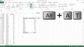 Turn on Filtering for the Values Area of a Pivot Table [upl. by Revlys]