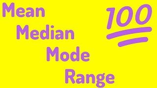 An Average Video  Mean Median Mode and Range [upl. by Neirrad976]