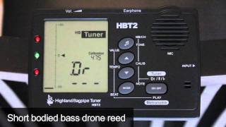 HBT2 Bagpipe Tuner Bass Drone Detection [upl. by Naejeillib464]