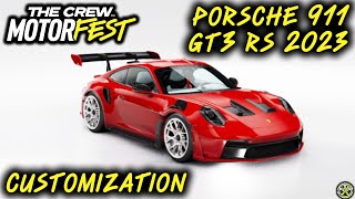 The Crew Motorfest  2023 Porsche 911 GT3 RS  Customization [upl. by Shivers644]