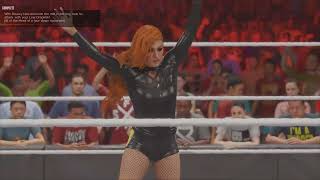 WWE 2K24 Showcase Match 16  Becky Lynch Vs Charlotte Flair Vs Ronda Rousey  Wrestlemania 35 [upl. by Araiek]