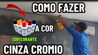 COMO FAZER A COR CINZA CRÔMIO com corante xadrez passo a passo [upl. by Cesaro]