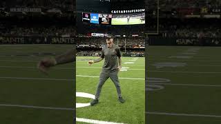 Jeremy Shockey leads Saints Pregame Chant saints nfl shorts [upl. by Aeuhsoj]