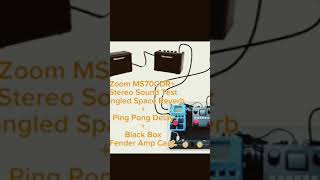 Zoom MS70CDR Stereo Sound Test with Black Box Fender amp capt [upl. by Sulakcin]