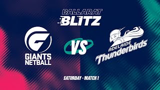 Ballarat Blitz  GIANTS v Thunderbirds [upl. by Averil197]