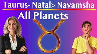 Taurus Natal To Navamsha With Planets [upl. by Notsirhc]