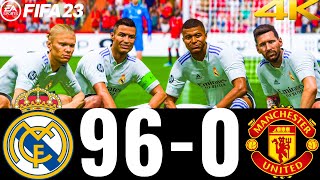 FIFA 23  MESSI RONALDO MBAPPE NEYMAR ALL STARS  REAL MADRID 960 MAN UTD  UCL FINAL [upl. by Noitsuj543]