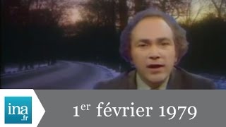 20h Antenne 2 du 1er Janvier 1979  Vague de froid sur lEurope  Archive INA [upl. by Stefanac]