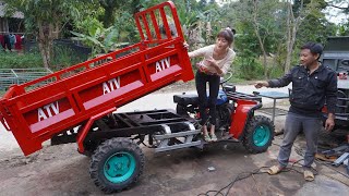 Buy a powerful 4wheeled 1500 car to transport goods  Surprised with the young mans homemade car [upl. by Ierdna662]