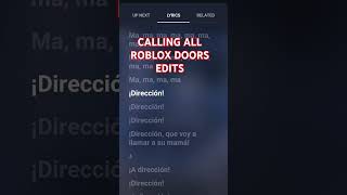 CALLING ALL ROBLOX DOORS EDITS [upl. by Oliy]