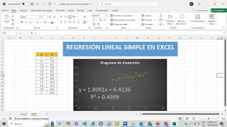 Regresión Lineal Simple en Excel [upl. by Ogaitnas777]