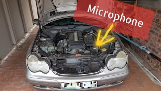 ENGINE BAY AUDIO  W203 Mercedes C180 Kompressor [upl. by Hinda]