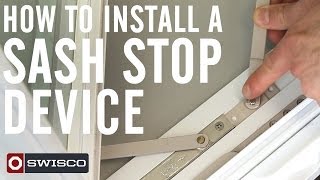 How to Install a Sash Stop Device on a Casement Window 1080p [upl. by Lyndel]