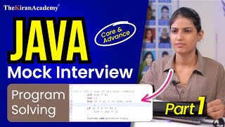 Java Interview Questions  Java Program Solving  Core amp Advance Java  Part 1 [upl. by Beverlie]