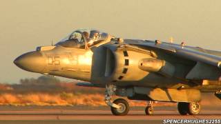 2012 MCAS Miramar Twilight Air Show  AV8B Harrier Demo [upl. by Acysej794]