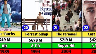 Tom Hanks Hits and Flop Movie List  Forrest Gump  The Terminal [upl. by Garber]