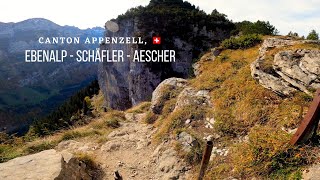 Alpstein Switzerland day hike  Ebenalp  Schäfler  Aescher [upl. by Erdna]