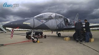 Aero L39NG  NATO Days 2019  arrival and armament [upl. by Romilda497]