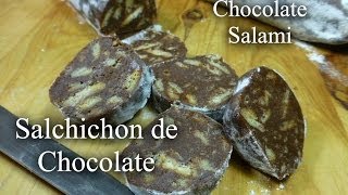 Salchichón de Chocolate  Chocolate Salami Receta casera paso a paso [upl. by Alage]