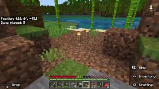 Minecraft ps5 bedrock hardcore survival part 4 [upl. by Mellisent349]