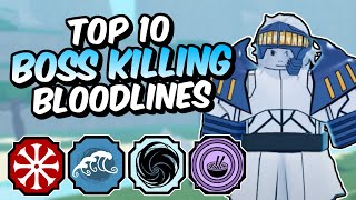 Top 10 BEST PVE Shindo Life Bloodlines [upl. by Innaig705]