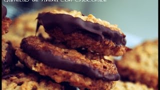 Galletas de Avena con chocolate o Havreflarn [upl. by Landy314]