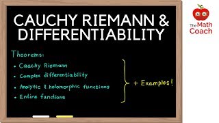 Cauchy Riemann Equations and Differentiability  Analytic VS Holomorphic  Complex Analysis 2 [upl. by Benge310]