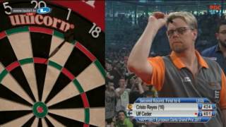 2017 European Darts Grand Prix Round 2 Reyes vs Ceder [upl. by Afihtan44]