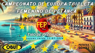 Presentación Campeonato de Europa tripletas y tiro de precisión femenino Santa Susana 2024 [upl. by Anierdna]