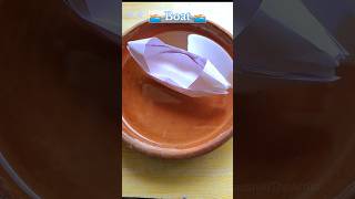 How to make paper boat 🚤 shorts papertoy [upl. by Halas]